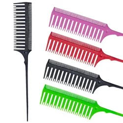 Multifunctional Hair Dyeing Comb Weave Comb Tail Pro-hair Coloring Highlighting Comb Weaving Cutting Hair Brush For Hairdressing