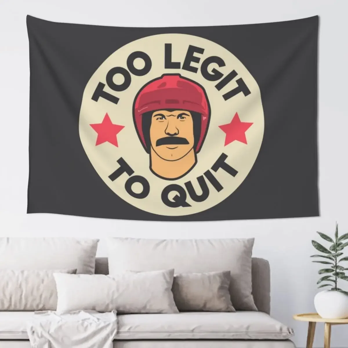 Too Legit To Quit Tapestry Bedroom Deco Wall Hanging Wall Tapestry