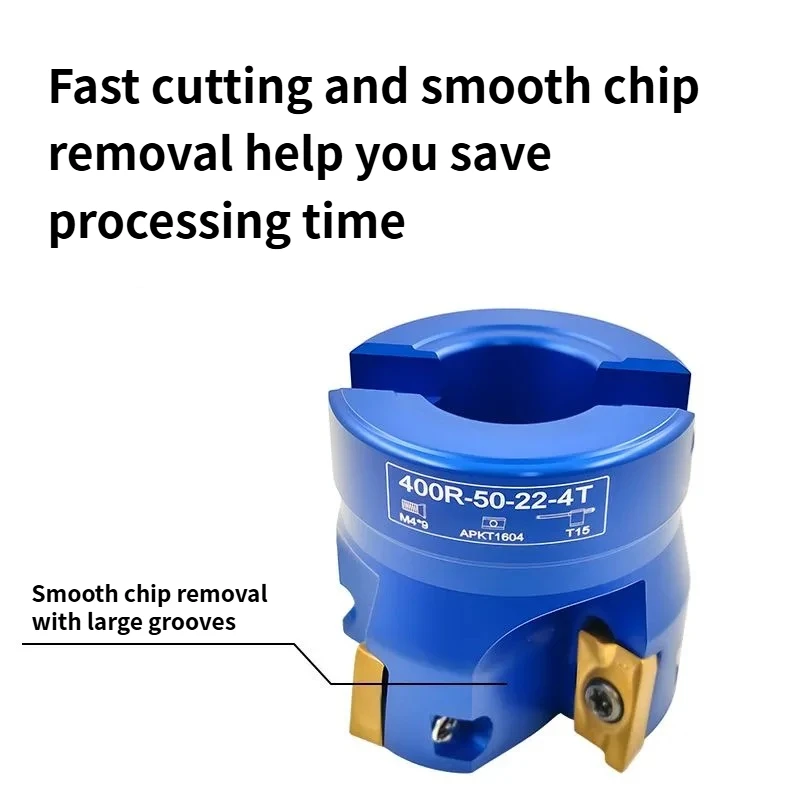 BAP EAP 400R 40 50 63 80 100 125 160 페이스 엔드 알루미늄 밀링 커터 헤드 (FMB22 FMB27 FMB32 툴 홀더용, APKT1604 인서트 포함)