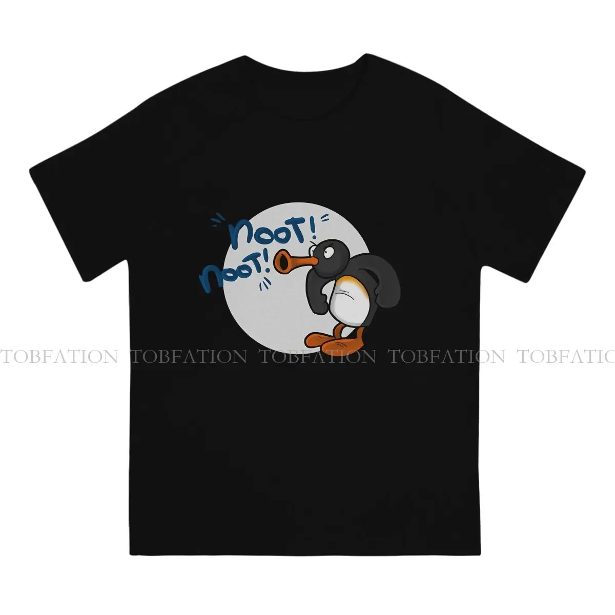 Noot Pingu Pinga Penguin TV TShirt for Men Hip Hop Basic Casual Tee T Shirt Novelty Trendy Loose