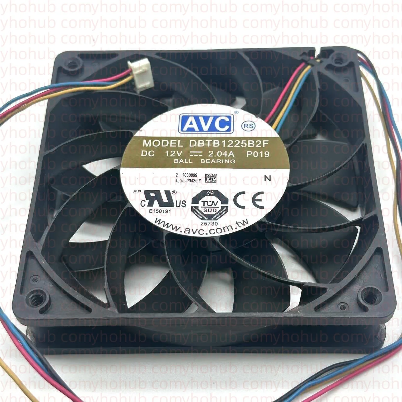 

Ltsf For AVC DBTB1225B2F DC 12V 2.04A 120x120x25mm 4-Wire Server Cooling Fan 12cm