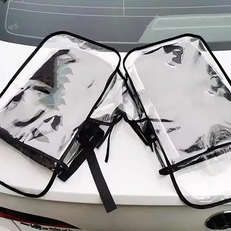 Motorcycle Scooter Handlebar Protective Rain Cover Transparent Riding Muff Winter Thermal Gloves Waterproof Handlebar Mittens