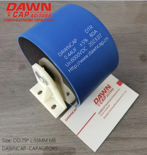 DAWNCAP  DTR 0.44UF  6000VDC 80A High-voltage Resonant  heater Flame retardant High voltage capacitor