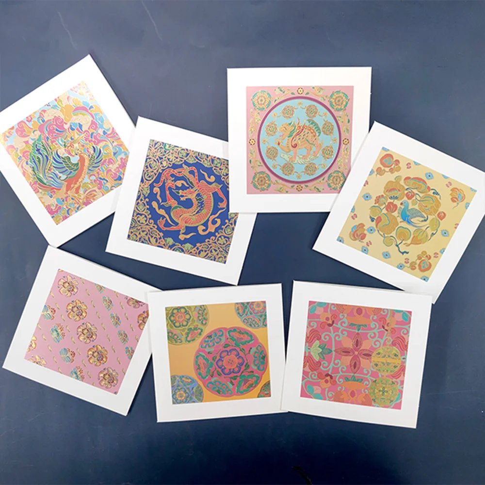 

Custom Animal Print Happy Birthday Greeting Card for New Year Offset Printing Thank You Paper Cards Graduation Promotional Gifts