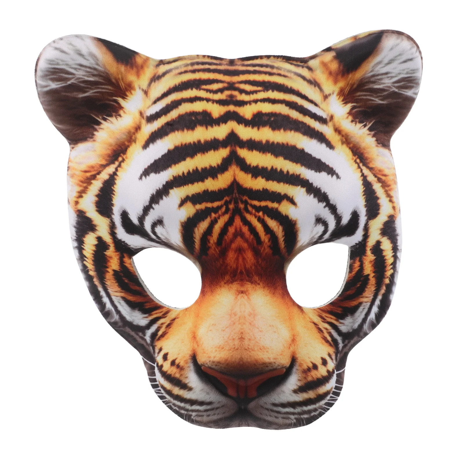 

Eva Tiger Mask Half Face for Adults Cosplay Carnival Masquerade Costume Photo Prop Tiger Face Mask