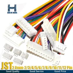 5 zestawów 2.0mm złącze Micro Mini JST PH2.0 męskie żeńskie przewody wtykowe gniazdo PH 20CM 26AWG 2/3/4/5/6/7/8/9/10/11/12 Pin