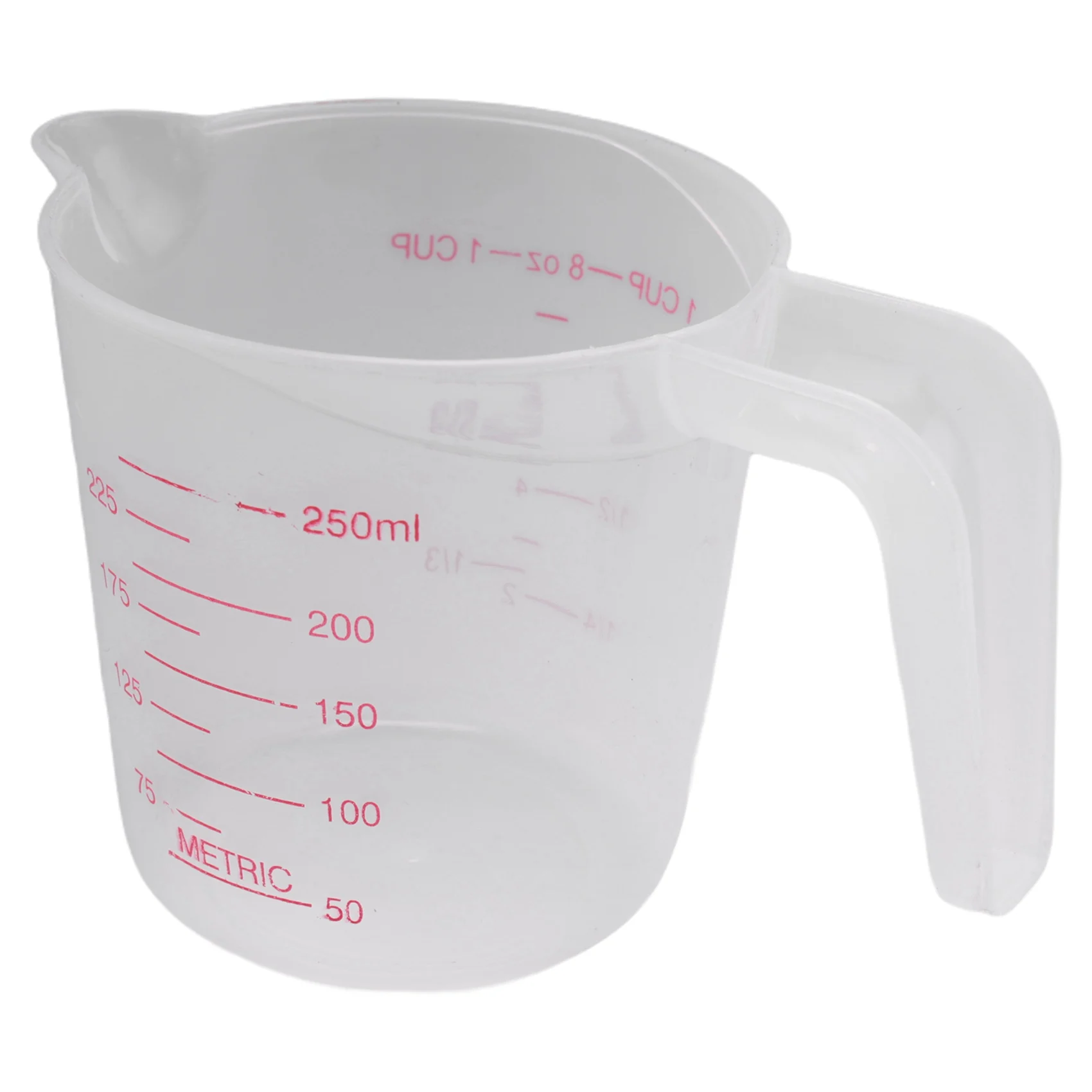 A69e6pc Plastic Measuring Jug Set Large 4 Cup, 2 Cup And 1 Cup Capacity BPA Free Measuring Beakers With Angled Grip