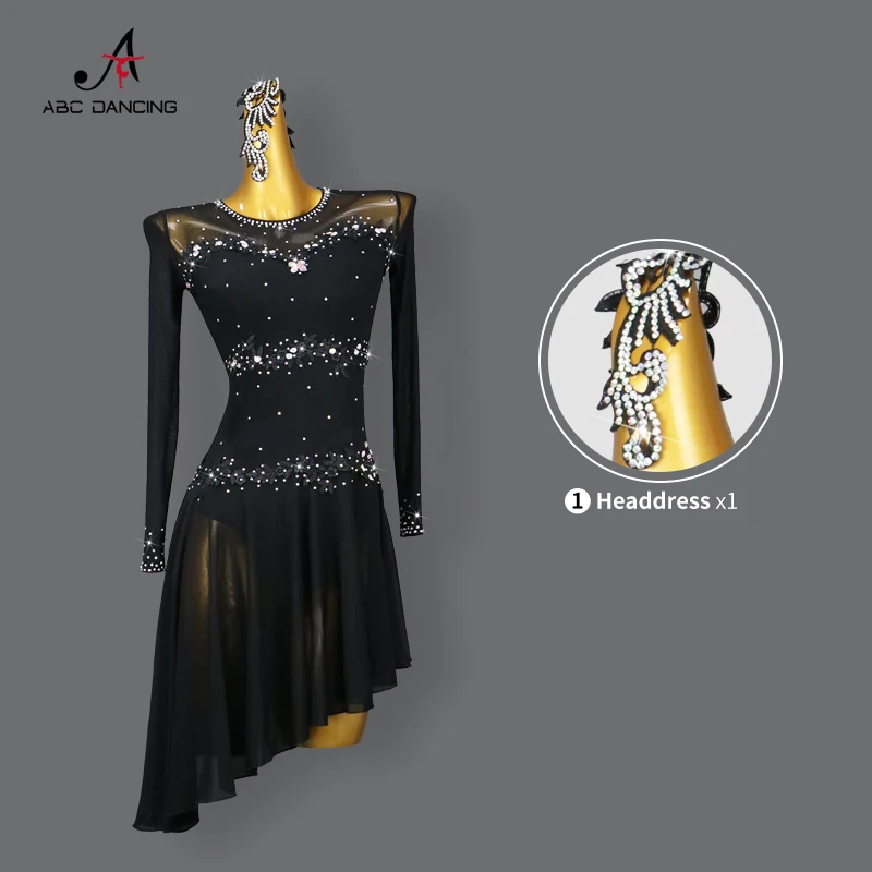 2024 Performance Clothing Stage Costume Women Latin Dance Dress Competition Practice Ballroom Dancewear Party Outfits Girls Suit