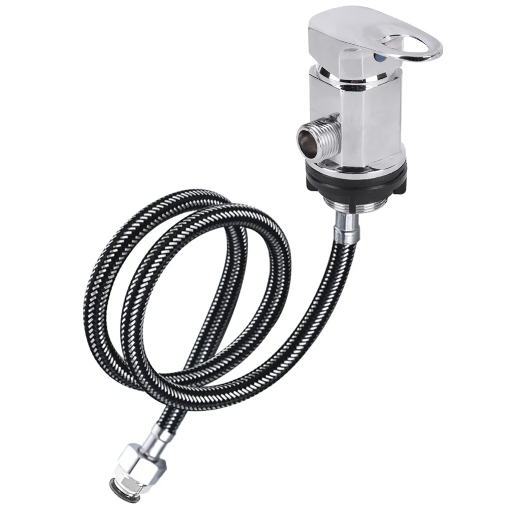 Shower Mixer for Caravan Applications with Chrome Construction 12mm Push Fit For Tails and 1/2 Inch Standard Plumbing Interface