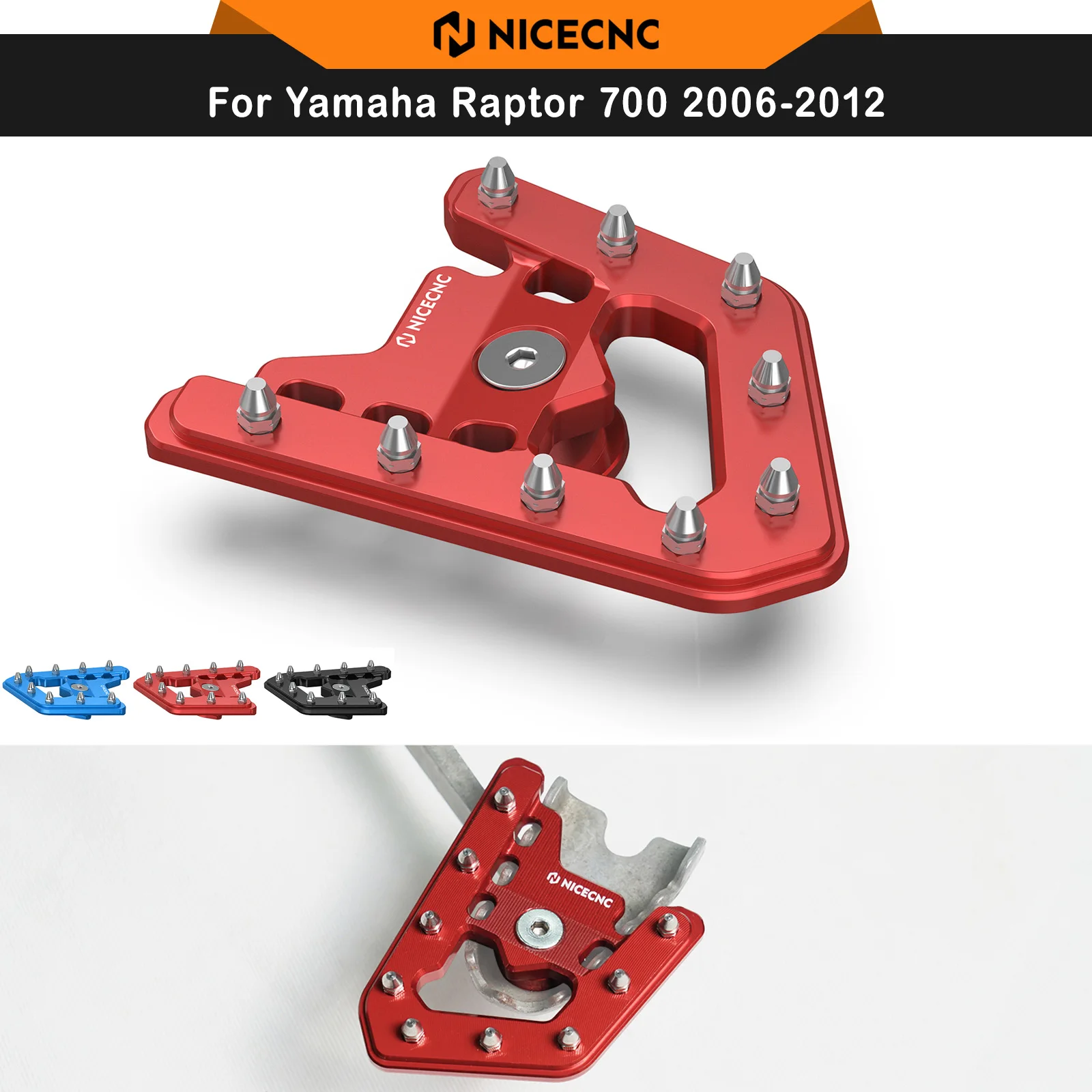 

NICECNC For Yamaha Raptor 700 2006-2012 700R YFM YFM700 YFM700R Rear Brake Pedal Lever Extension Extender Accessories Aluminum