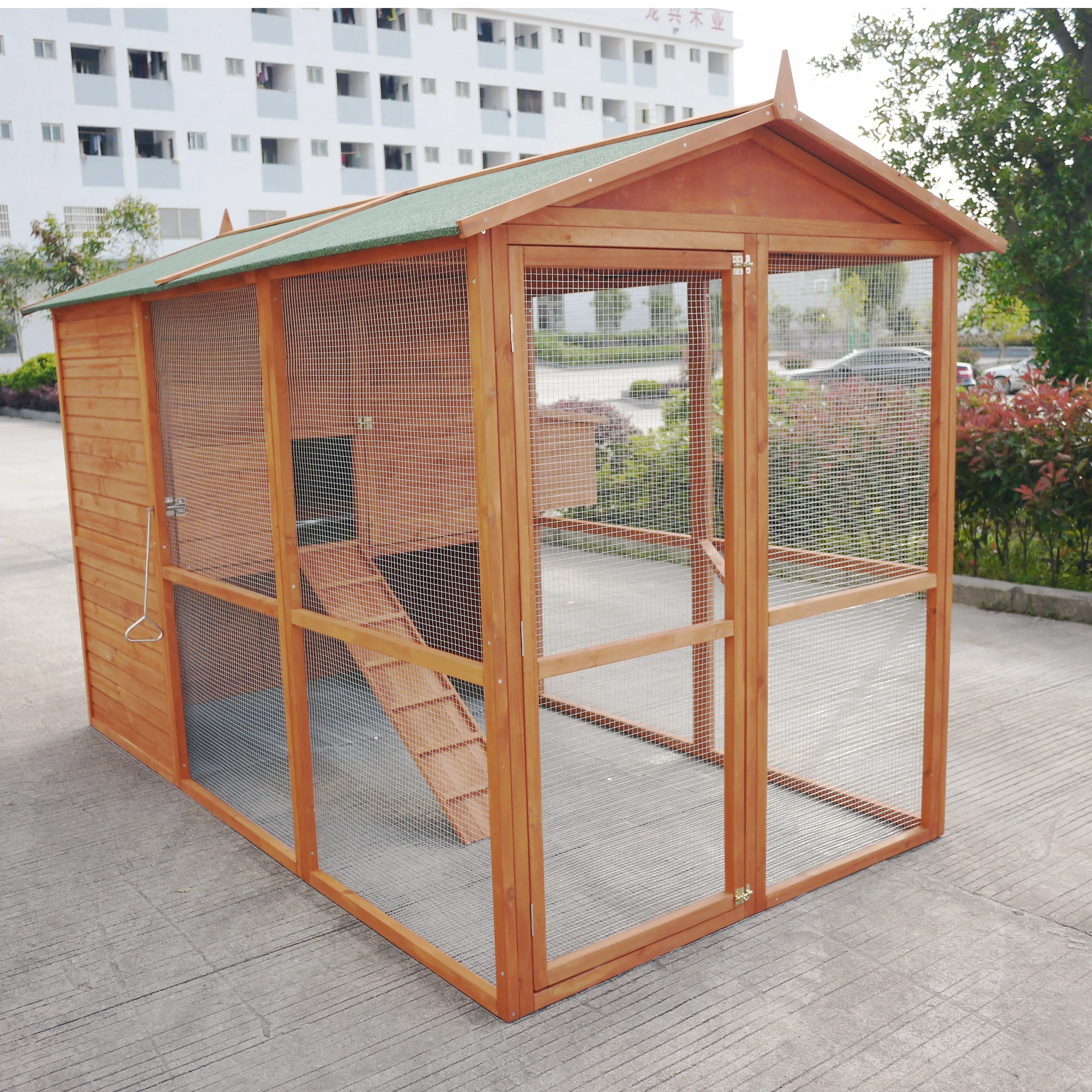 Large Solid Wood Pet Nest Outdoor Rabbit Nest, Chicken Duck Nest, Chicken House, Pigeon Cage, Cat Nest, Household Waterproof Rai