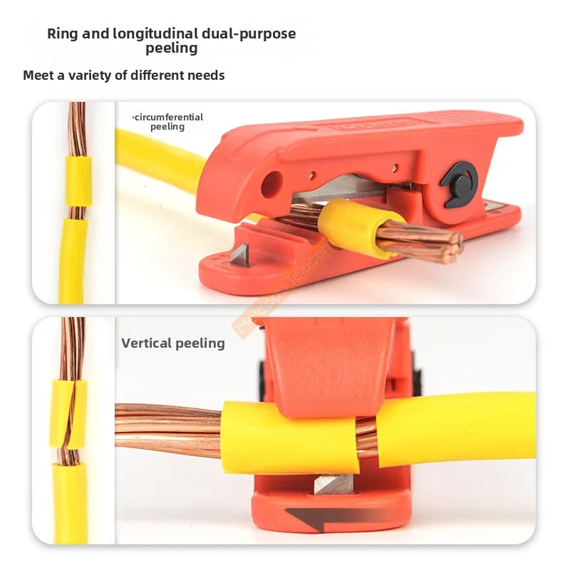 ICP-240 Round Cable Stripper Fast and Precise Round Cable Slitter Wire Stripping Pliers Electrician Pliers Wire Strippers Tools