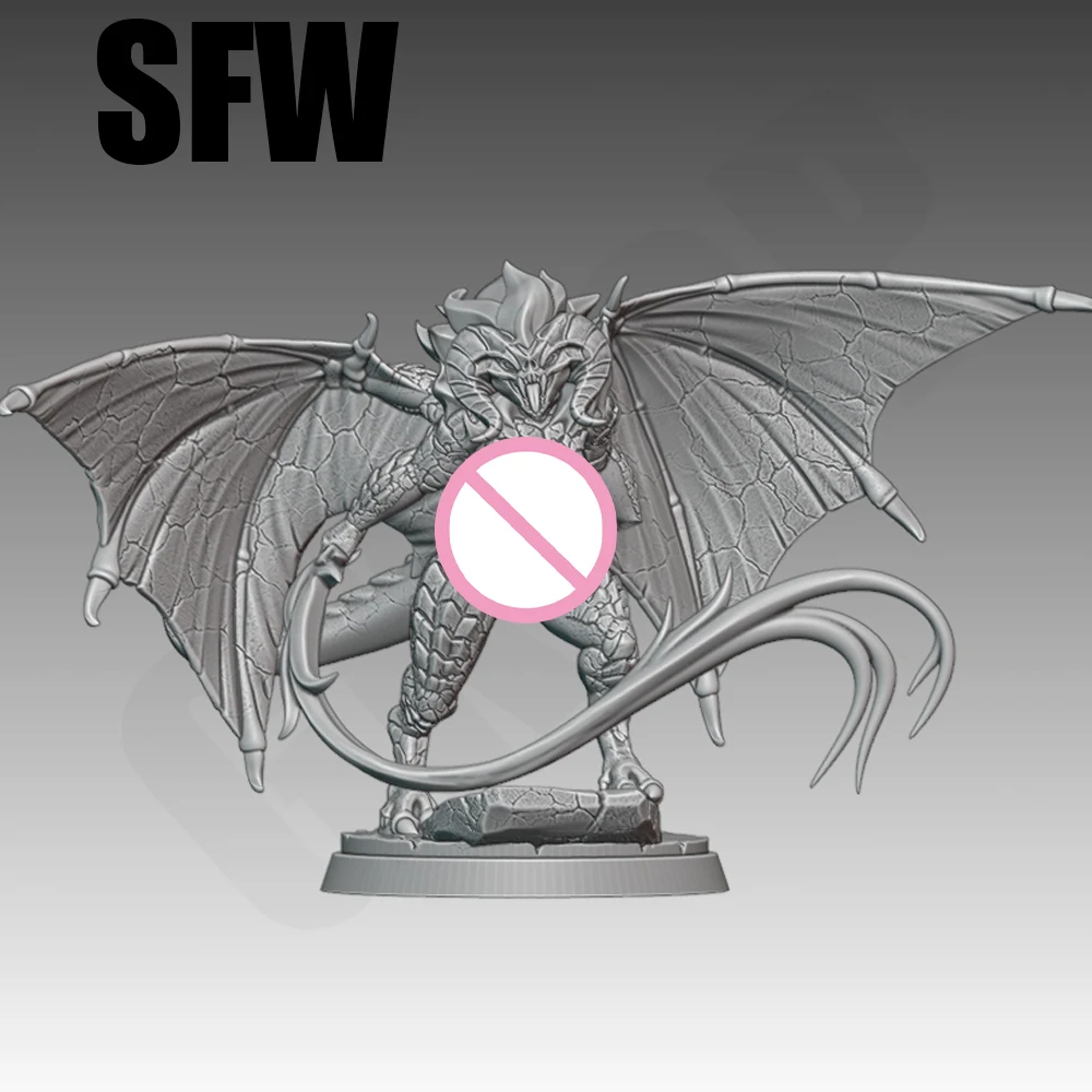 1/24 NSFW Belle Balrog Sexy Balrogs résine modèle Figure jouet artisanat non assemblé Miniature réduction Statue non peint Kit