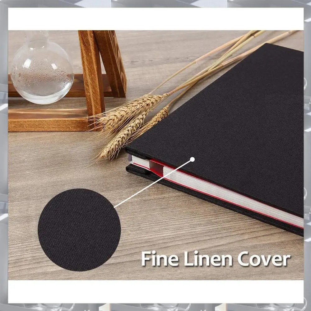 Hot Selling-Photo Album Self Adhesive Scrapbook For Wedding/Family/Lovers Linen Cover DIY Gift For Valentines Day Mothers,Photo