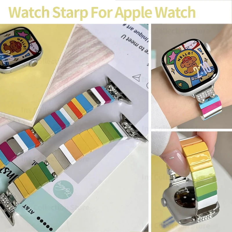 Correa Elástica de un Solo Color para Apple Watch S11 10 9 8 7 6 5 Ultra SE, Correa de Reloj Colorida para Iwatch 44mm 40 38 41 42 45 49 46mm