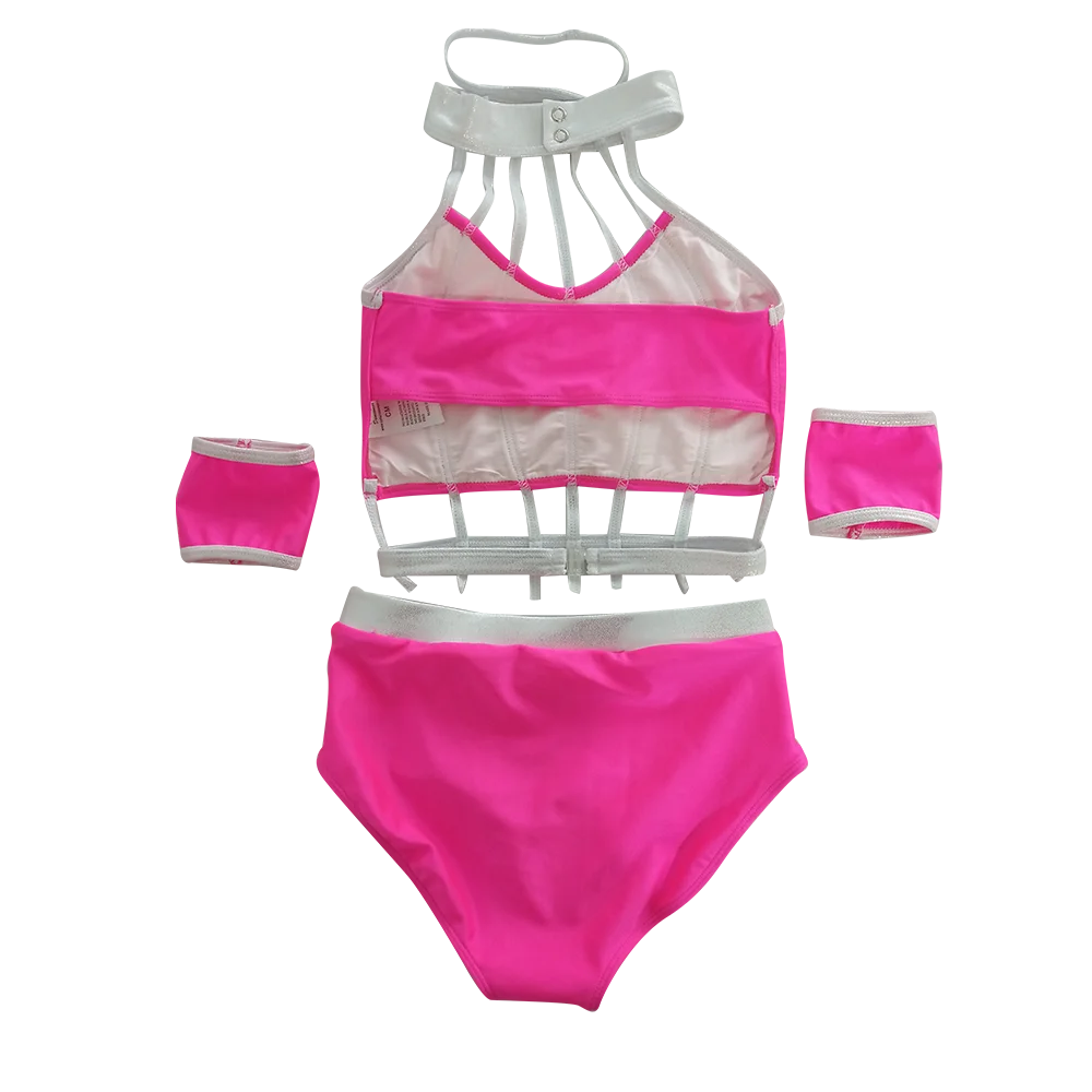 HDW Dance Kids Girls Body Suit, Nylon LyJean-Masade, Tim 303, Training Suit, Dance School, Group Performance, Vente au détail et en gros