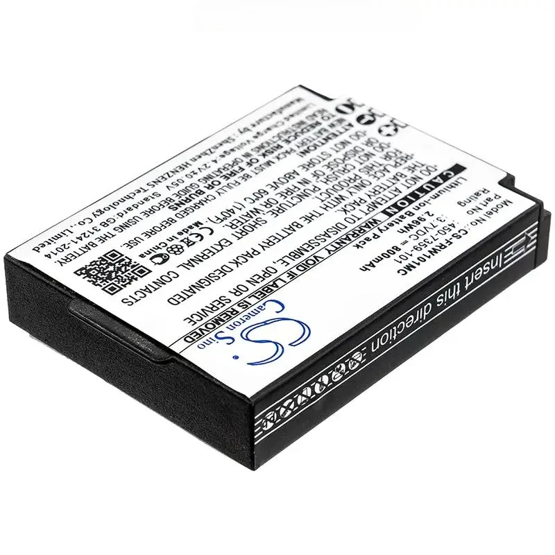 100% NEW 800mAh Battery 450-7359-101 for FrontRow FR Wearable Lifestyle