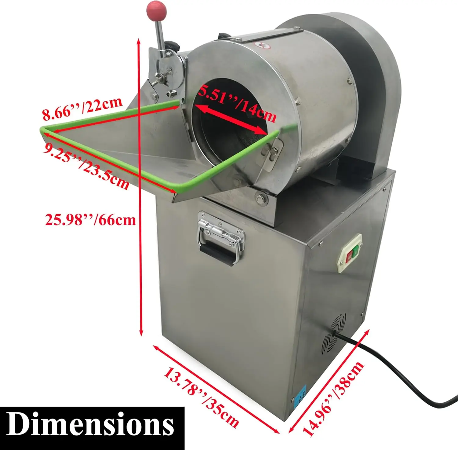 منتج أغذية تجاري متعدد الوظائف، قطاعة فواكه الخضروات الكهربائية، نوع مغلق تمامًا مع شفرة التقطيع/الحرير