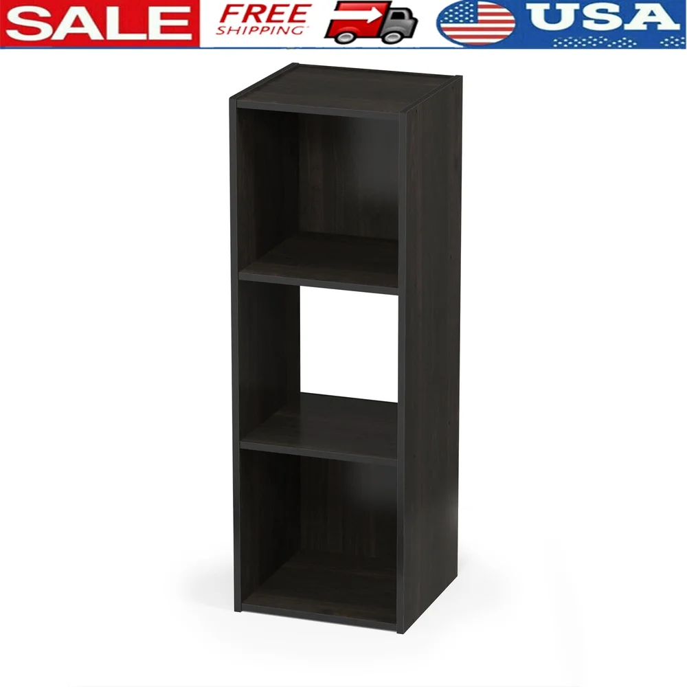 

Шкаф для хранения эспрессо в кубическом стиле, отдельно стоящий настенный блок для использования в помещении, из инженерного дерева, простая сборка, современный дизайн, 2 полки, прочный