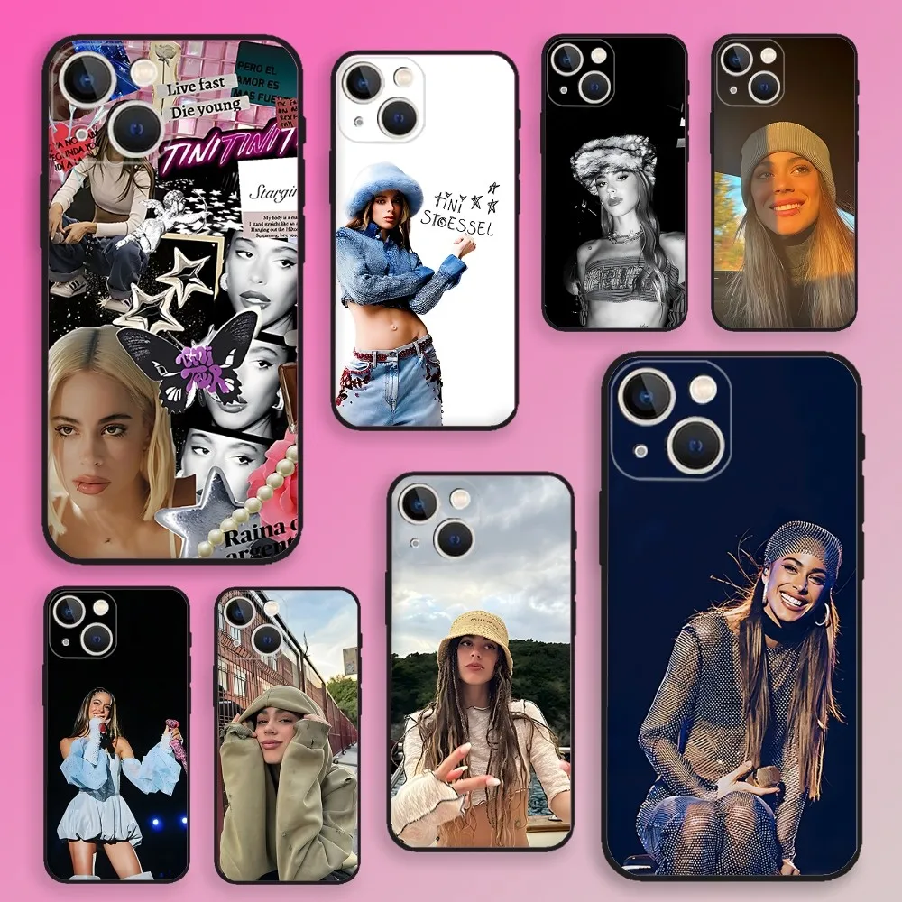 

TINI Martina Stoessel Phone Case For iPhone 16,15,14,13,12,11,Plus,Pro Max,XS,X,E,SE,Mini Soft Silicone Black Cover