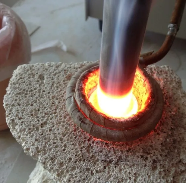 High Frequency Induction Heating Machine For Copper Pipe Tube Welding Machine Metals Preheating Drill Head Welding