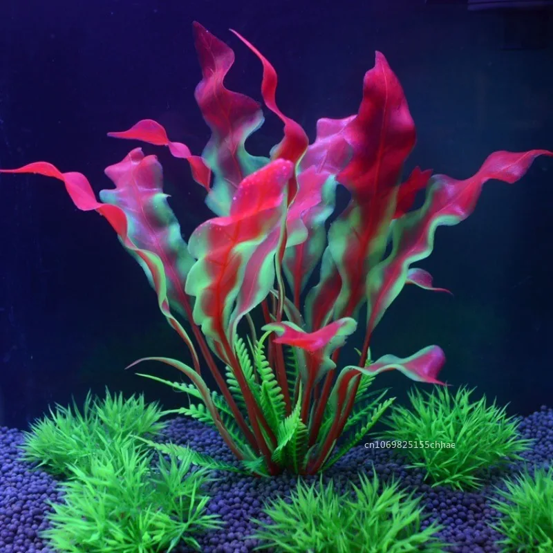 Fish Tank Simulation Plant Aquarium Artificial Decor Plants Ornament Water Grass Fish Bowl Plastic Decoration 15cm Pecera