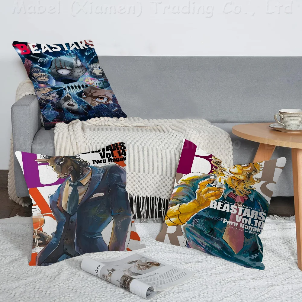 

Anime Beastars Pillowcase Toon Gift Cushion Cover Bedroom Home Sofa Chair Seat Decor Pillow Case