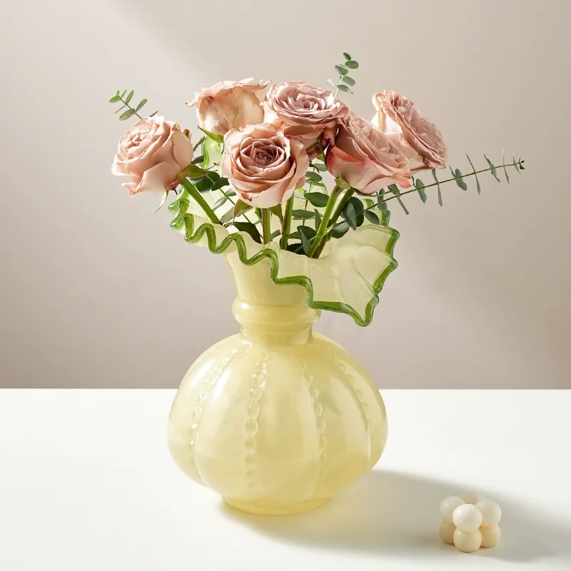 

Petal vase ornament living room dining table vase romantic water flower arrangement utensils