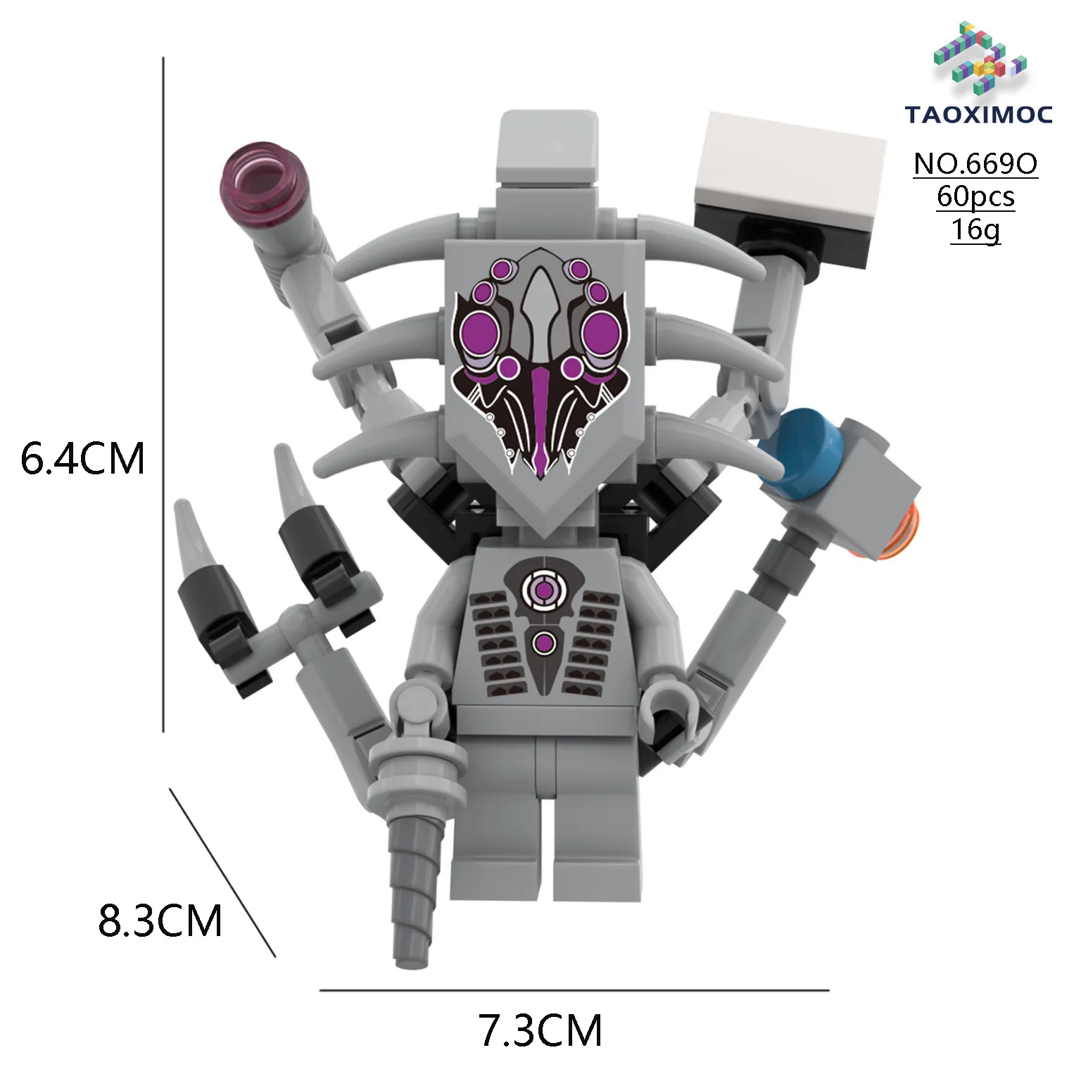 MOC Toilet Figurine Skibidi Toilet Titan Monitor Man Audio Man Tv Man Building Block Children's Educational Bricks Toys Toy