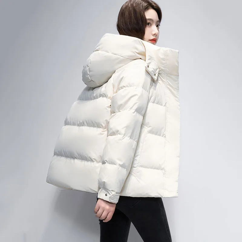 Nuovo inverno caldo piumino di cotone femminile staccabile con cappuccio Parker capispalla allentato freddo imbottito giacche donna vestiti di cotone coreano