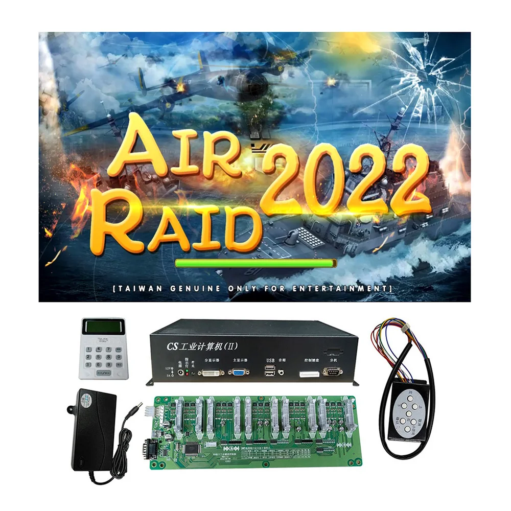 USA Popular 4/6/8/10 Players Air Raid 2022 Plane Fish Hunter Shooting Game Machine Host Arcade Game Machine Accessory