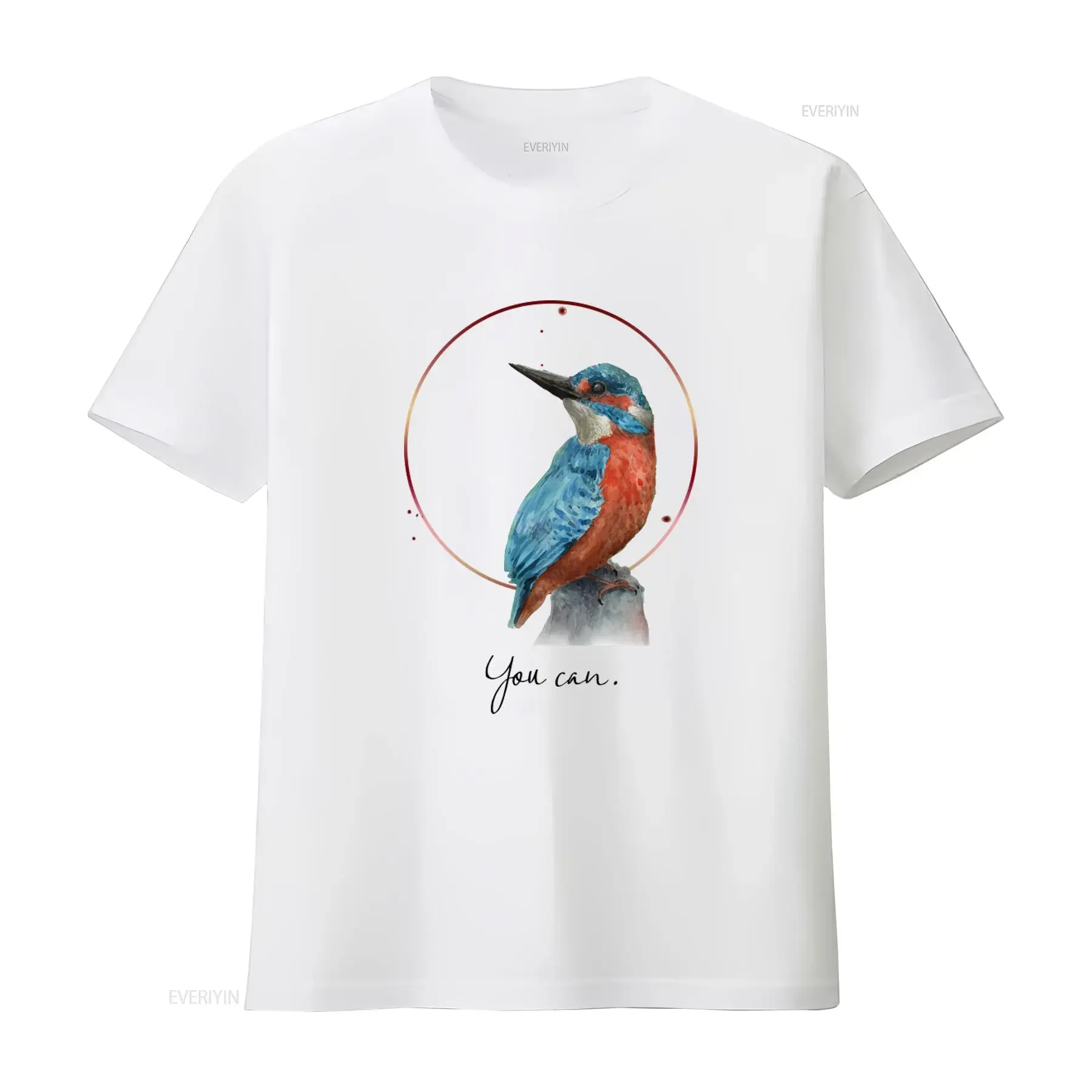 Watercolor Kingfisher Bird T shirt Perfect for Lovers Unique Design High Quality Print Comfortable Fit You Can't Miss vintage