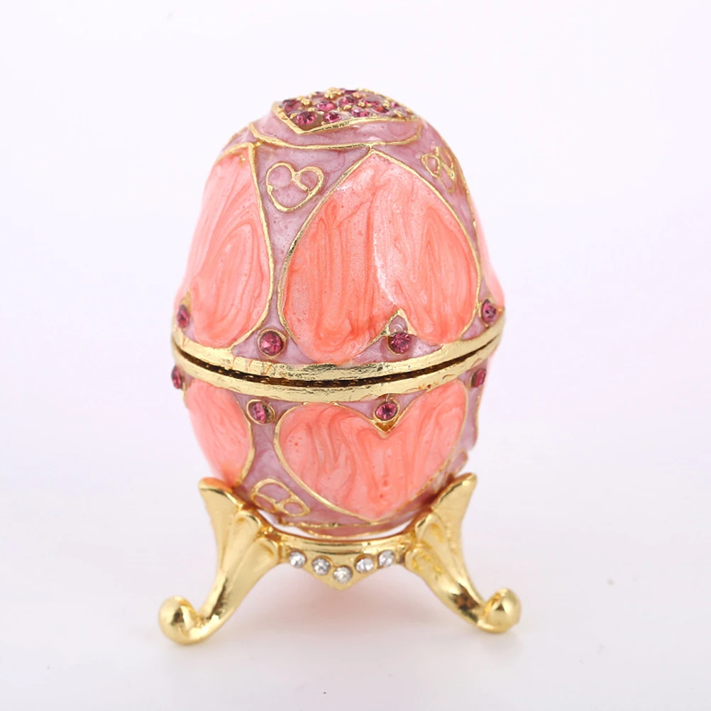 

Metal Jewelry Box Earrings Rings Storage Small Organizer Drawer Closet Space Saving Elegant Design Gift For Women Girls Trinket