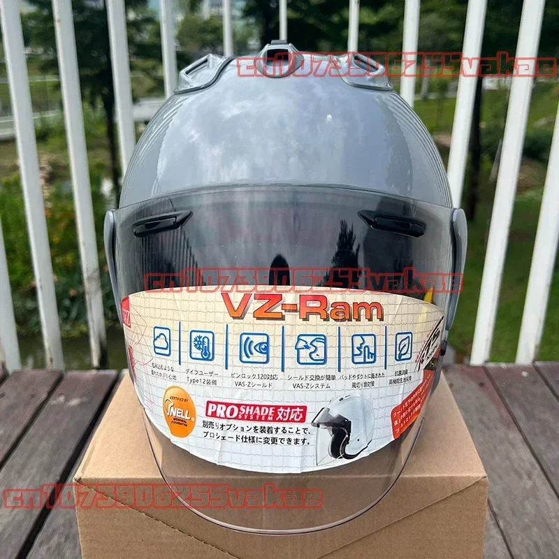 VZ-RAM Bright Gray Half Helmet Unisex Motorcycle Off-Road SZ-R VAS Helmet Downhill Racing Mountain Cross Casco Capacete