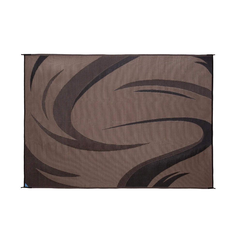 Outdoor Rugs Reversible Mats Weatherproof Non-Slip Area Mat with Corner Loops for Patio Camping