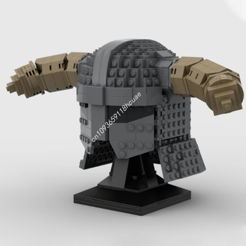 607pcs MOC Skyrimss - Iron Helmet Gear Building Blocks Christmas Creative Expression DIY Perfect for Custom Projects Ass Gift