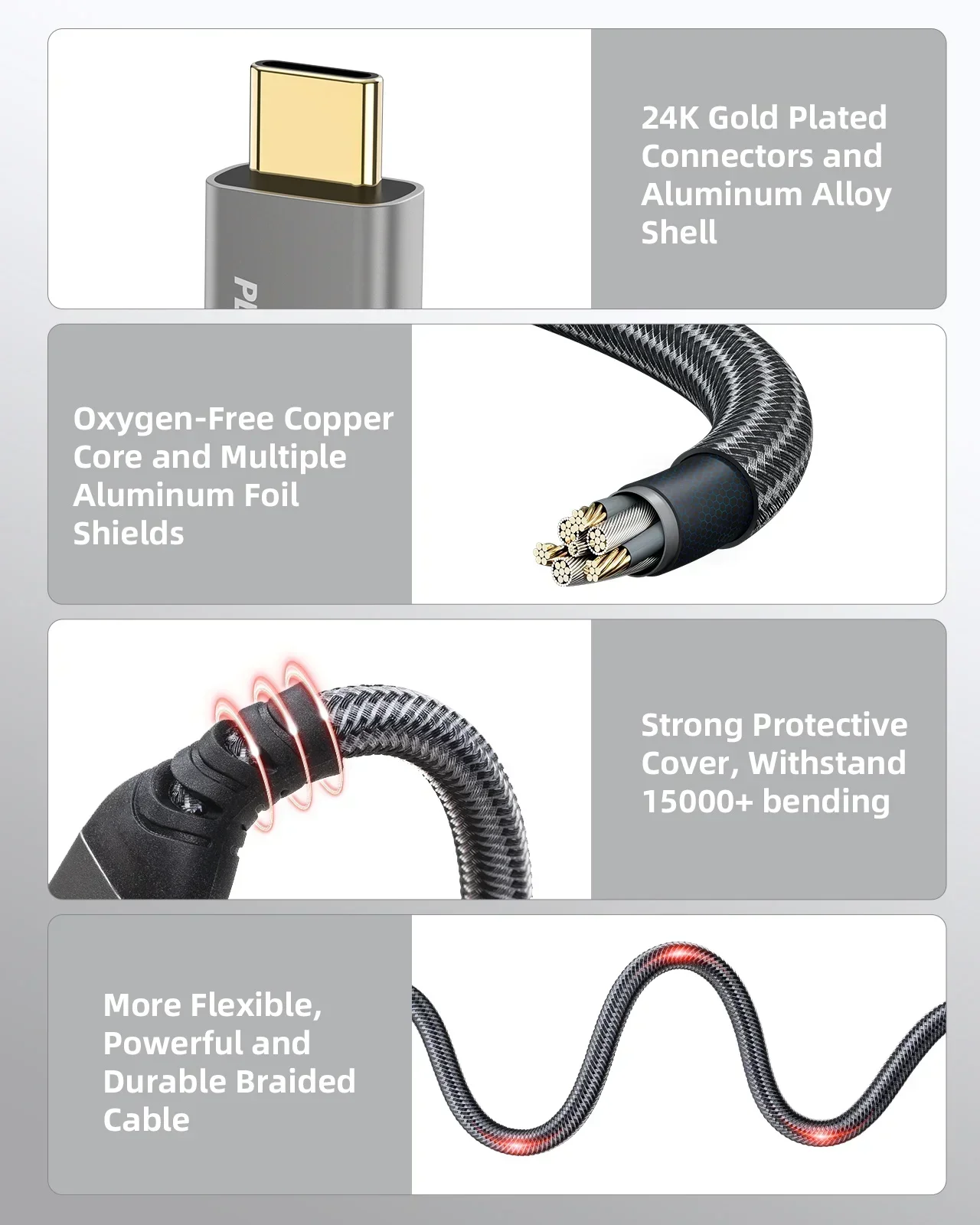 سانزانغ-سي إلى كابل ، نقل بيانات ، متوافق مع USB Gen 1 ، 4K @ Hz ، 2 في 1 ، 20Gbps ، PD W ، USB #6