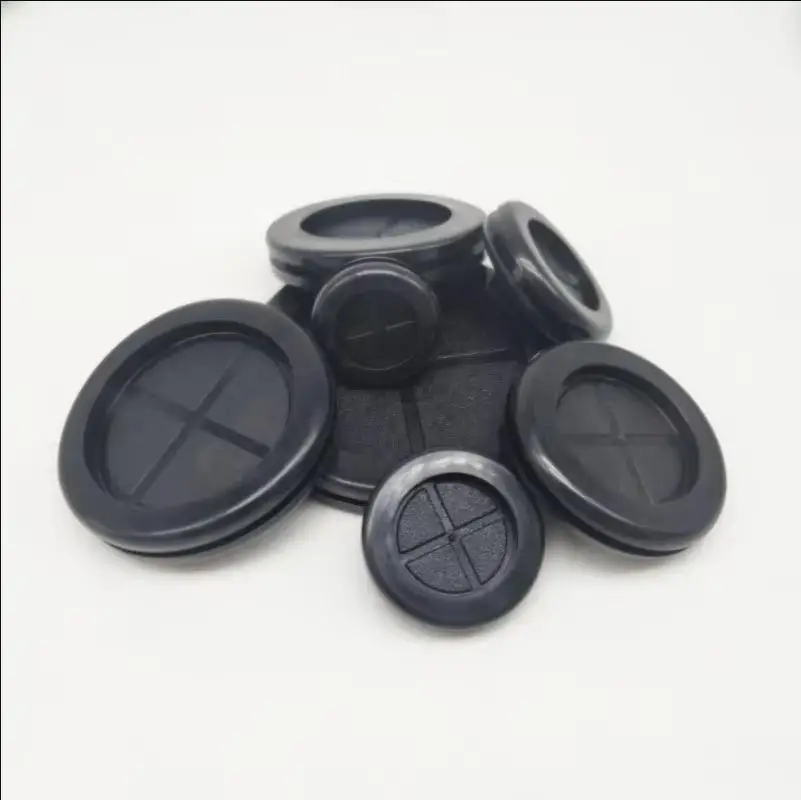 Double Sided Protect Blanking Grommets Black Rubber Grommet Closed Gromet Blind Plug Bungs Dust-proof Round Sealing Ring