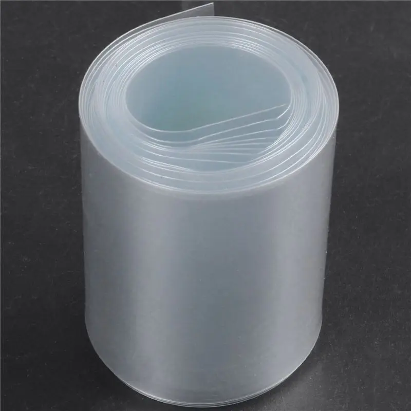 10Pcs 2M 43Mm 27Mm Dia PVC Heat Shrink Tubing Clear For 1 X 26650 Battery-AT30