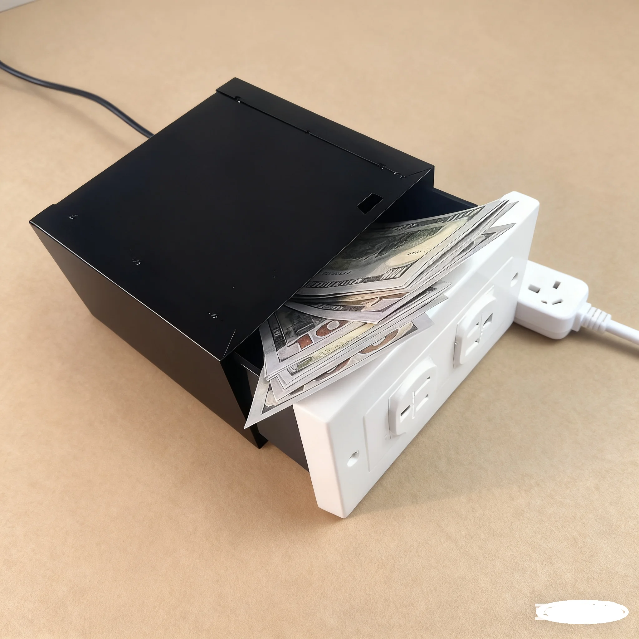 1pc-american-style-socket-diversion-safe-with-vintage-key-extra-large-hidden-drawer-steel-security-casing-for-home-organization