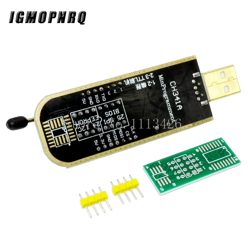 CH341A CH341 24 25 Series EEPROM Flash BIOS USB Programmer with Software & Driver