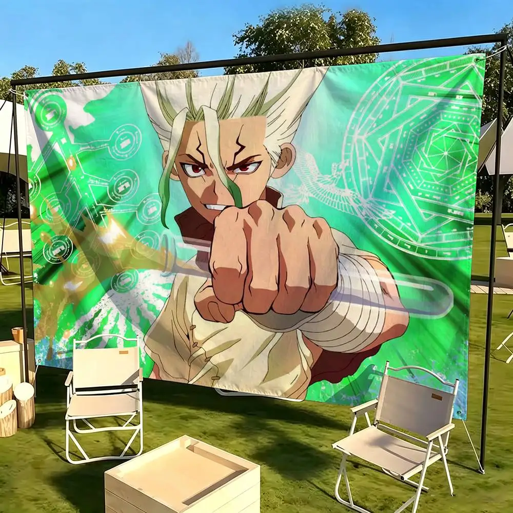 S-Senku Dr S-Stone  Flag Suitable For Party Club Outdoor Interior Wall Decoration Banner Fans Gift