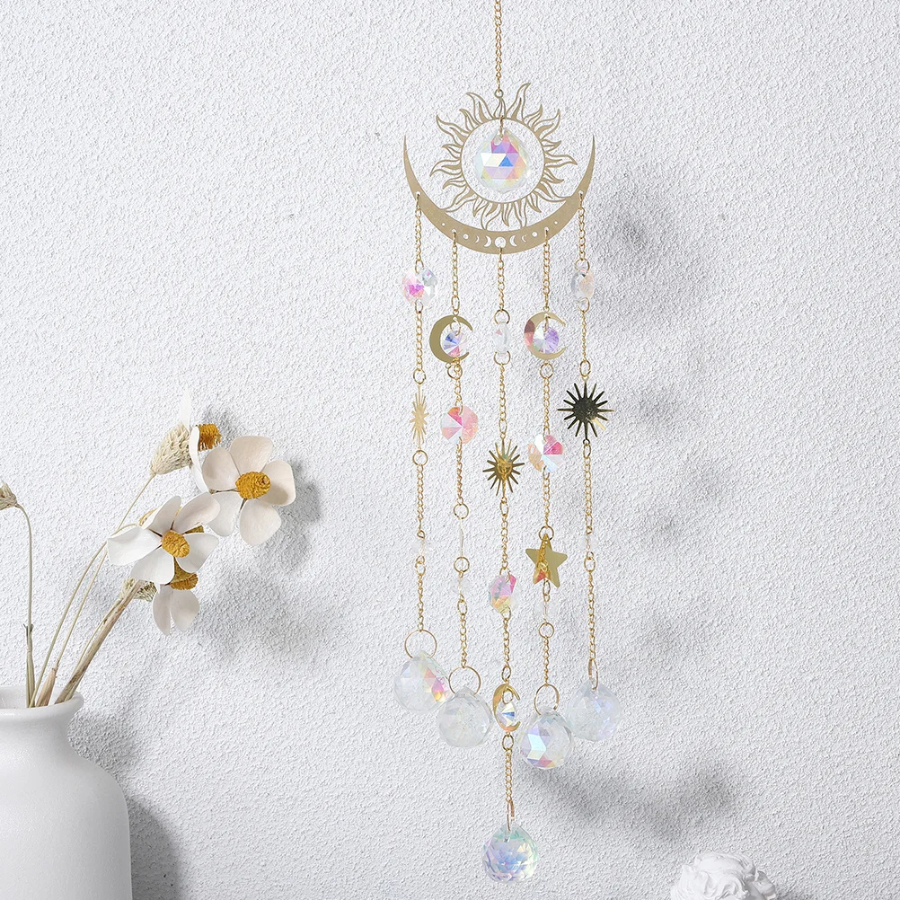 

2 шт., хрустальные шары «Ловец солнца», подвесные призмы, декор для садового окна, создатель радуги, целебные камни, натуральные колокольчики солнца и ветра