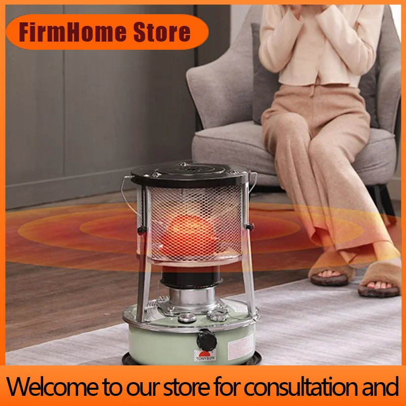 FirmHome Store7800-8900kcal/H Fuel Oil Heating Stove Outdoor Camping Heating Stove Household Indoor Tent Heating Oil Stove Porta