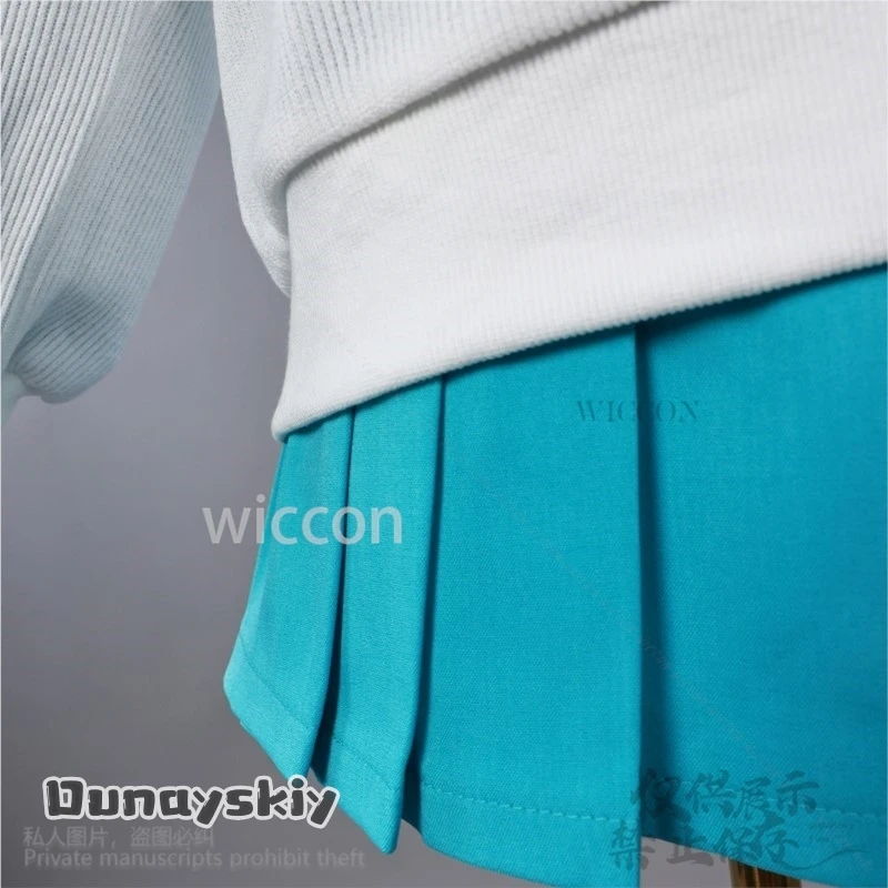 أنيمي Amate Yuzuriha تأثيري uuuuuuuX زي JK زي مدرسي فستان Jirai Kei الفتيات سترة تنورة قميص التعادل الباروكات مخصصة