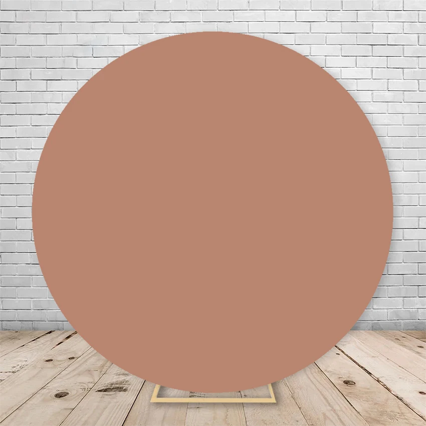 White Round Background Cover Custom Solid Color Round Photography Background Wedding Birthday Party Baby Shower Photo Props