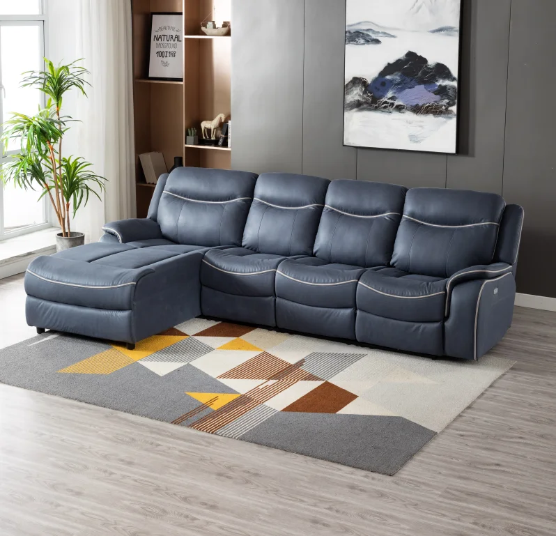 

Air Leather Modern Sofa Reclining for Living Room Recliner Sofa Setpromote sales