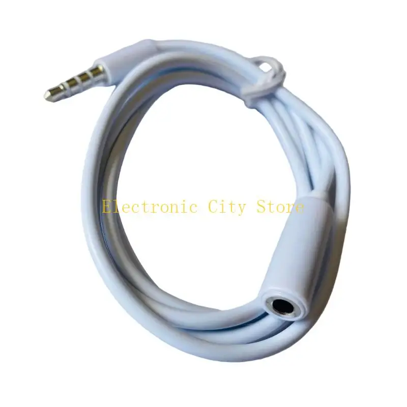 3.5mm Male to 3.5mm Female Stereo Sound Cable Flexible Portable Extend Line HU8D