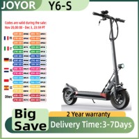 JOYOR Y6-S Adult Electric Scooter 500W EScooters 48V 18Ah Battery Up to 70KM Range 40Km/h Max Speed 10 Inch Wheel EScooter