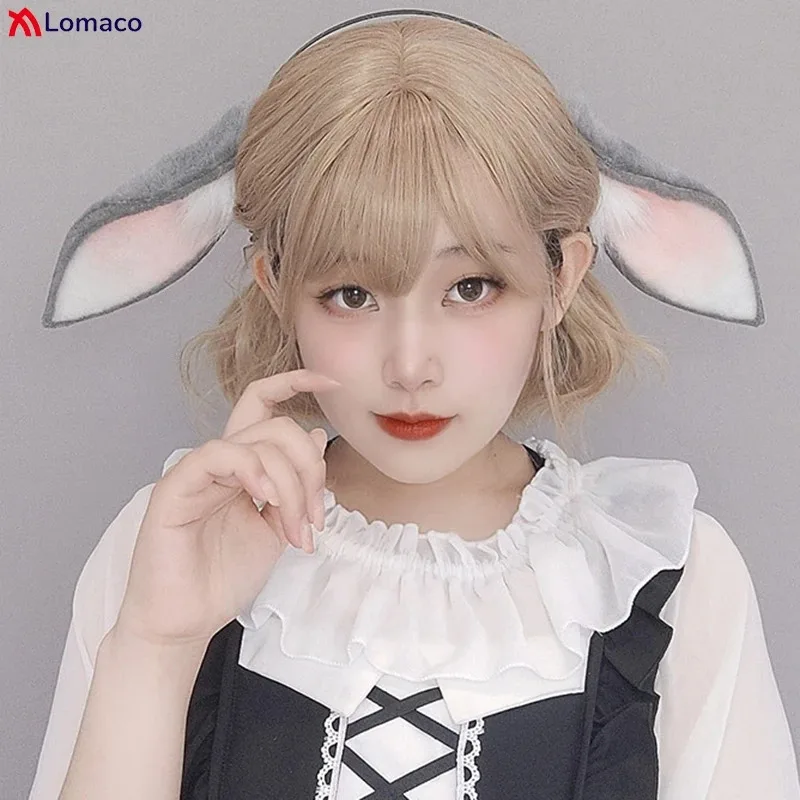 

CyPlush кролик заячьи уши повязки для волос Loppy уши обруч для волос кролика милые милые девушки женщины аксессуары для косплея Fursuit Masquerade Pro